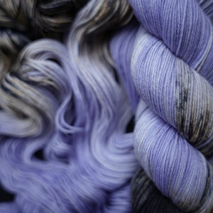 Hand Dyed Yarn Charolite Choice of Weight Crow and Crescent Yarn image 4