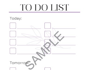 Printable To-Do List