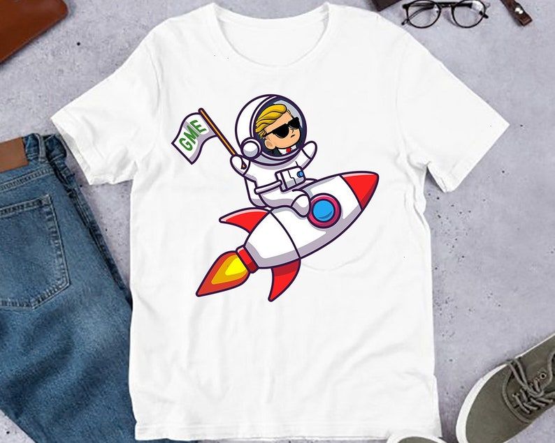 2021 Gift For Trump Tshirt Dad Fathers Day Gme Rocket Fans Lover Unisex Hoodies Sweatshirt Long Sleeve V Neck Tank Top Kid Tee T Shirt