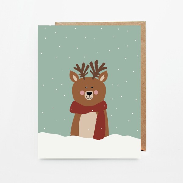 Cute cards, Funny cards, Christmas cards, Christmas animals, Ecofriendly,