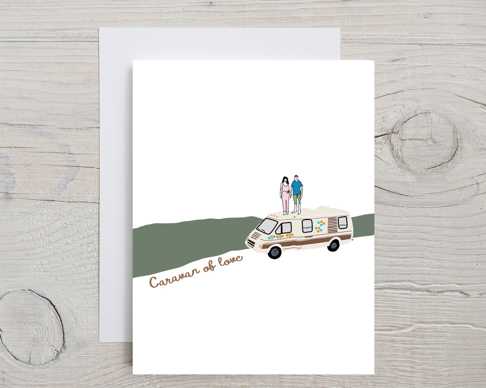 Wohnwagen der Liebe Grußkarte Glückwunschkarte Urlaub Etsy
