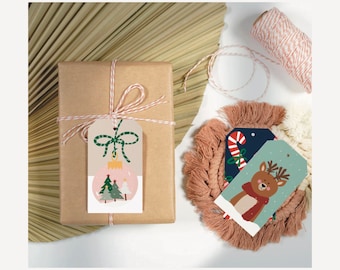 Gifts tags, Christmas tags, Christmas Gift Tags, Etiquettes cadeaux