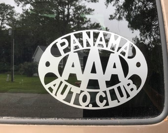 Panama Canal Zone Auto Club Vinyl Sticker