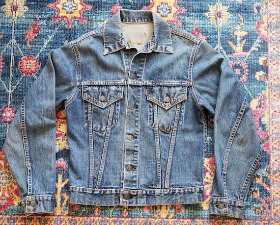 Levis LVC Type 3 70505-0124 Big E Denim Trucker Jacket Made in USA Vtg