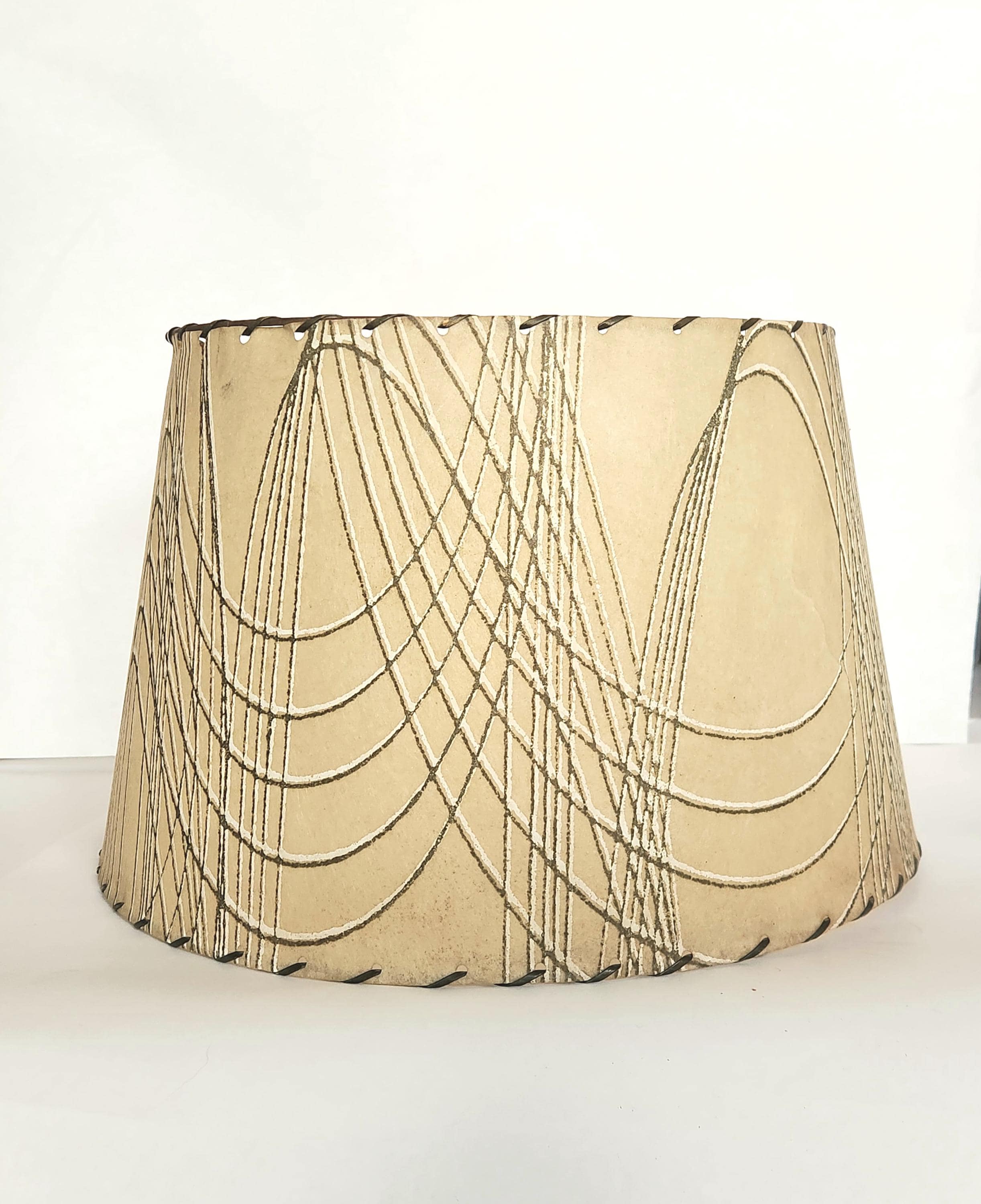 Paire De Lampes Vintage Années 70 – Abat-jour Mural Effet New York