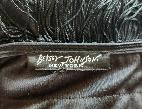 1990s Betsey Johnson fringed shimmy skirt - image 5