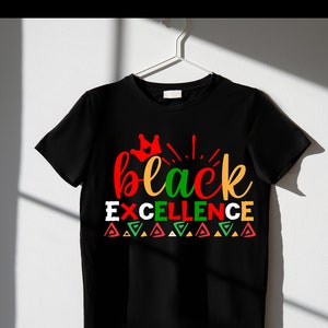 Crown of Heritage: A Celebration of Black Excellence Black History T-Shirt