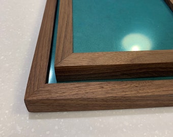 Solid Walnut Photo Frame Wall Hanging Hardwood Picture Frame | Real Solid Natural Wood | Rustic Frame | All Sizes Handmade