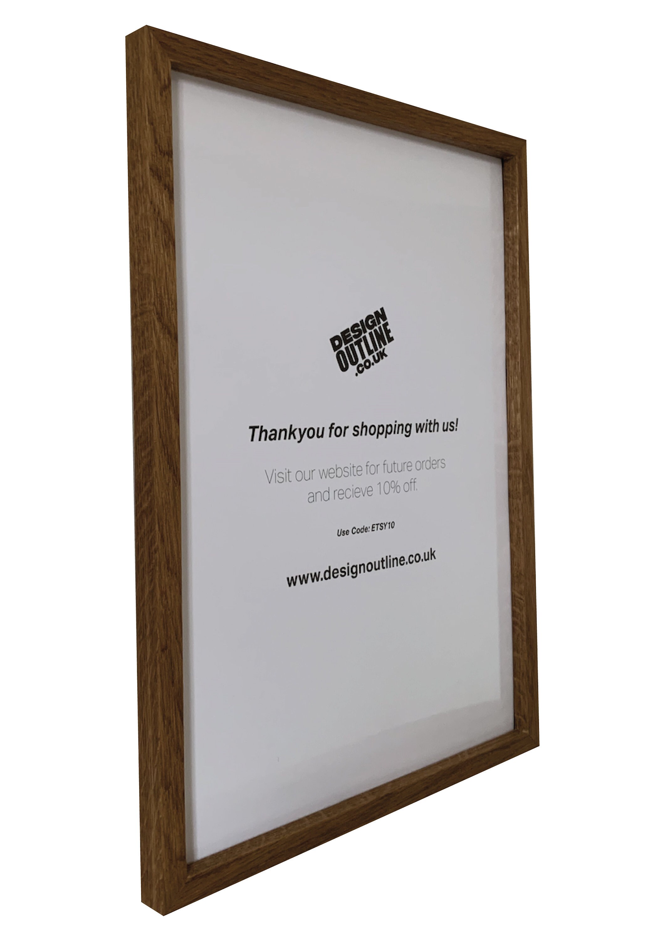 Natural Oak Wood Box Frame A3 Frame Picture Frame Modern Etsy