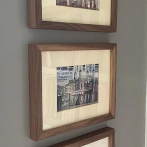 Bespoke Solid Wood Picture Frame | Walnut, Oak, Maple, Mahogany image 6