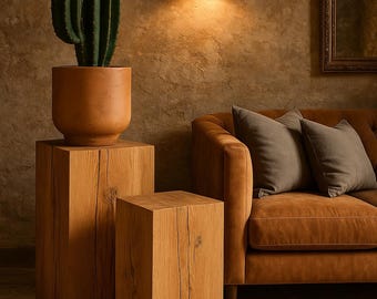 Solid Oak Wooden Plinth