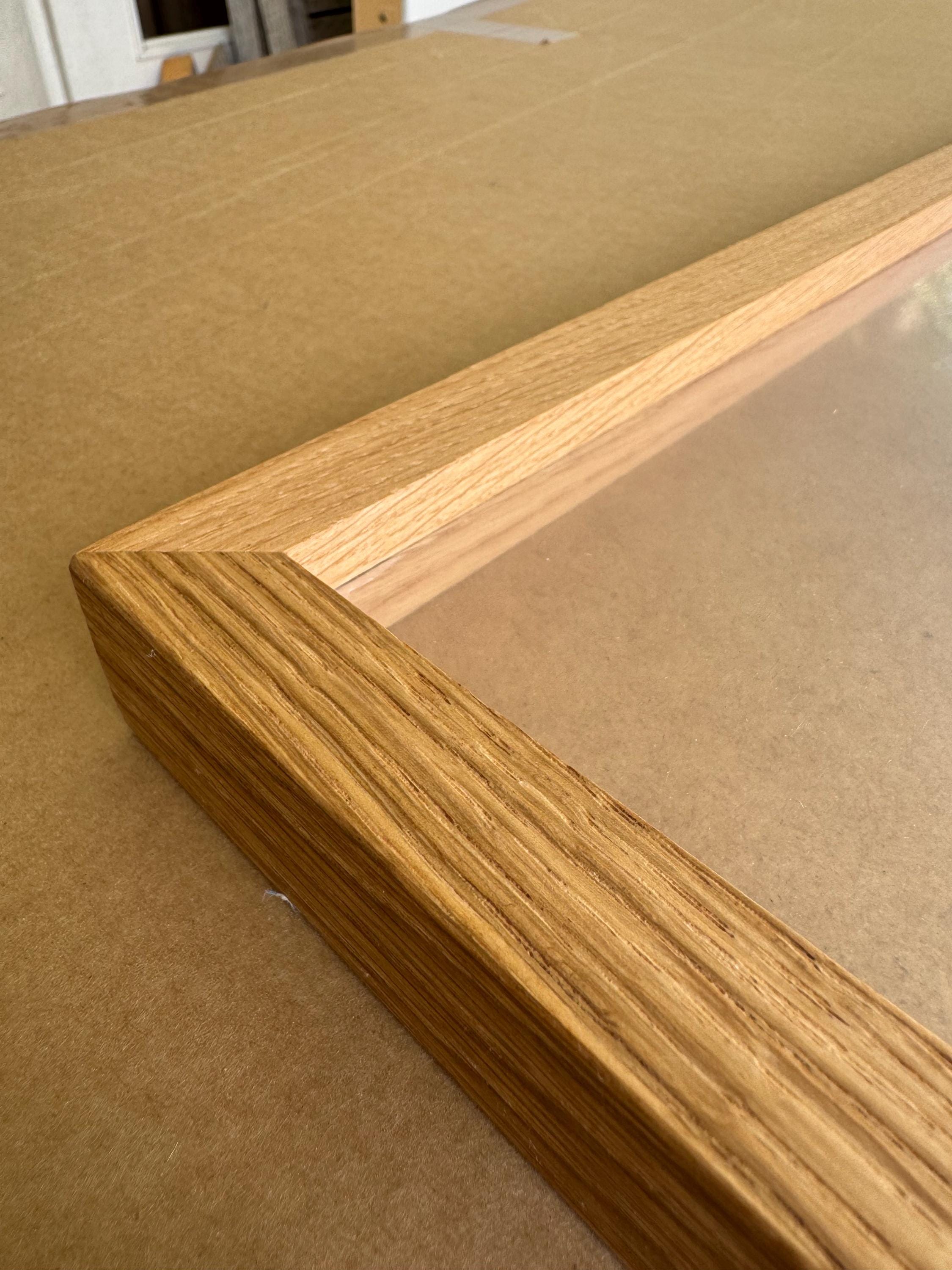 Handmade Solid Oak Wood Box Frame | Picture Frame With Spacer - Etsy UK