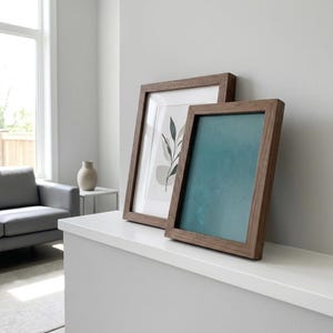 Solid Walnut Photo Frame | Handmade Rustic Wall Hanging