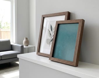 Solid Walnut Photo Frame | Handmade Rustic Wall Hanging