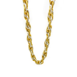 24K Gold + 999 Pure Silver | RARE Rope Chain Necklace