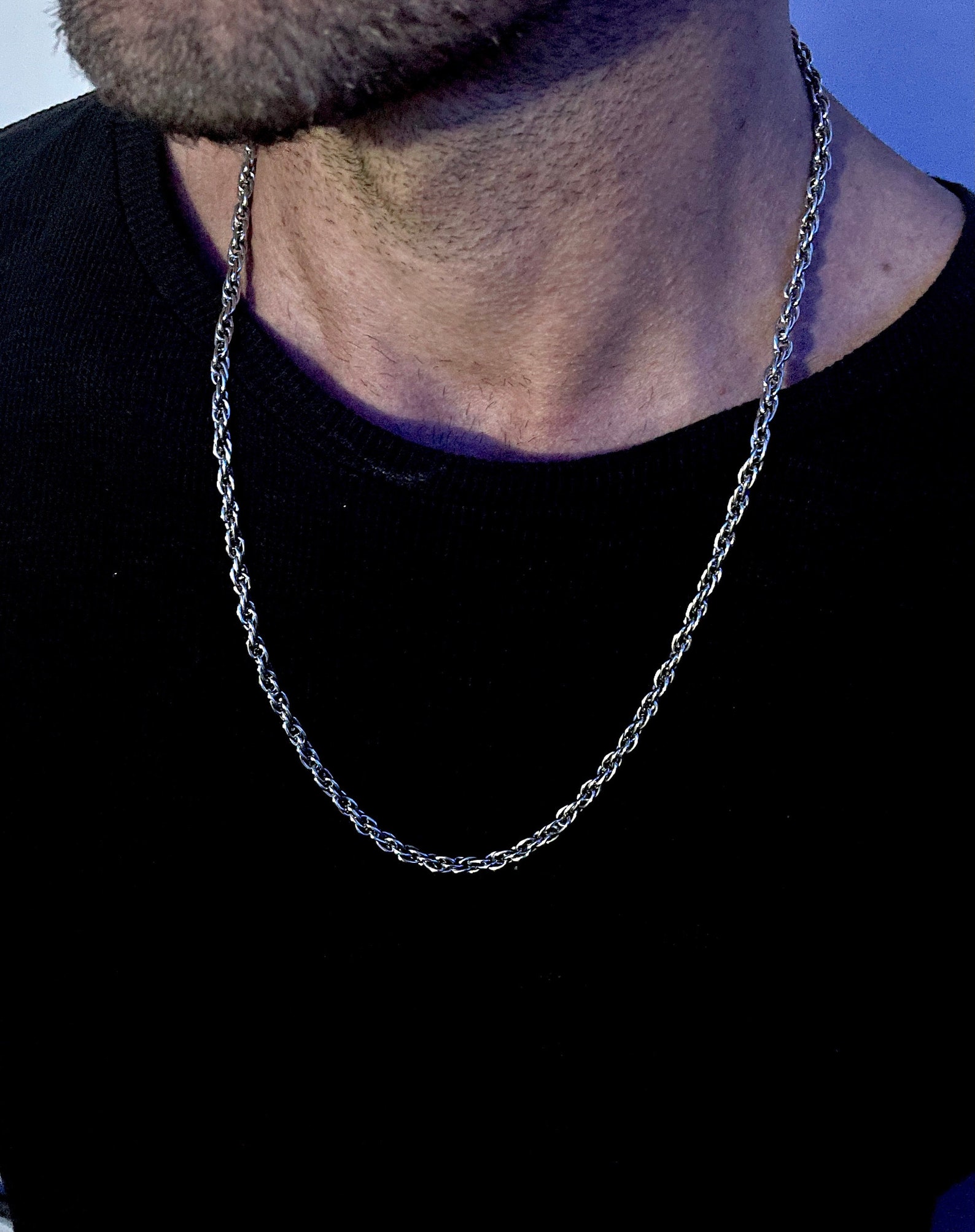 999 Platinum Rope Chain or 24k Gold Handmade Necklace Etsy