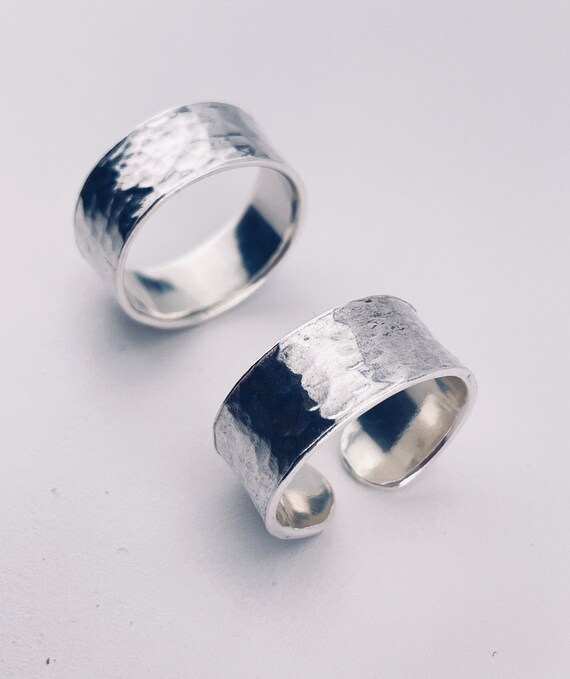 999 Silver LARGE SIZE Handmade Ring, Hypoallergenic, Customized  