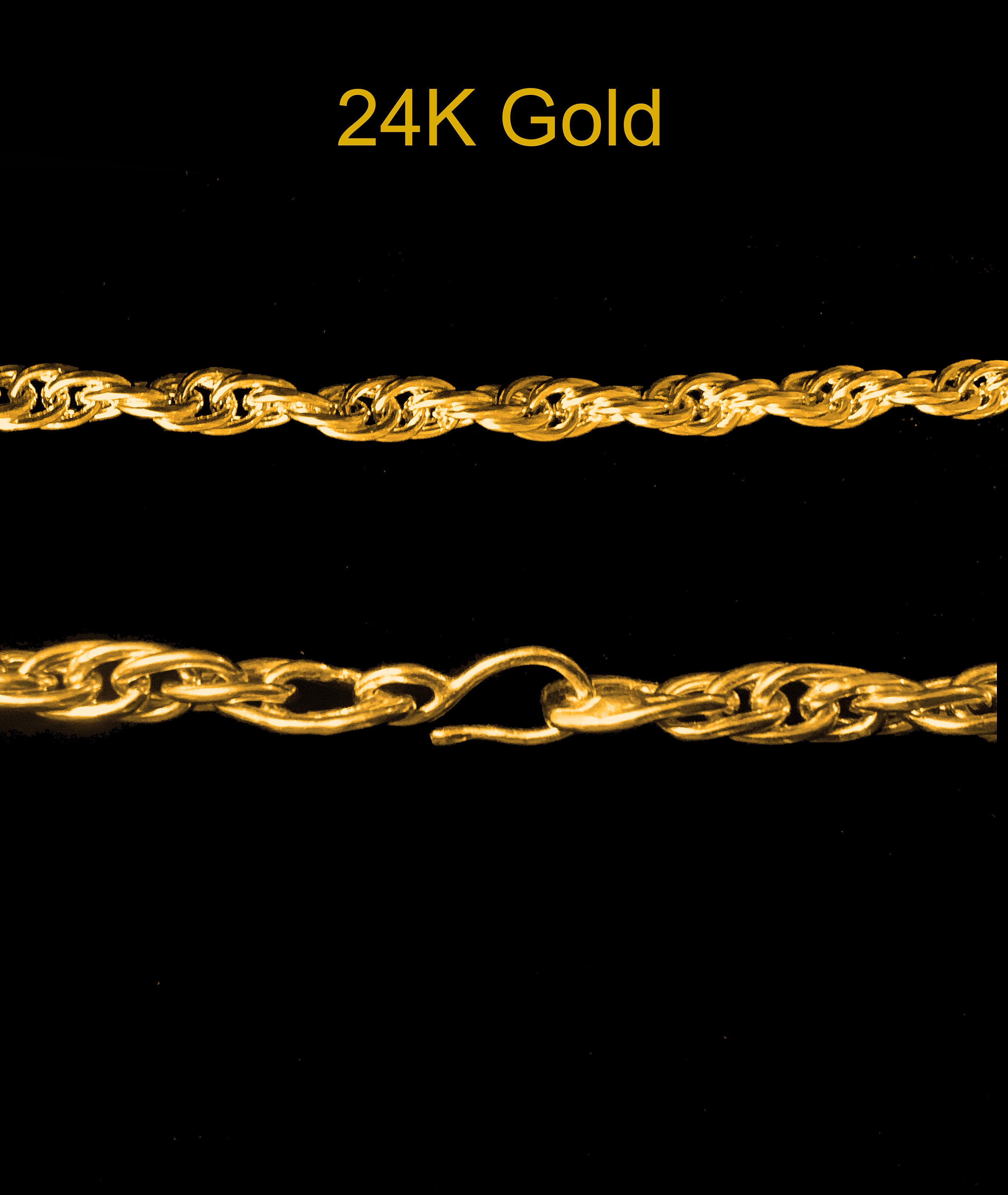 999 Platinum Rope Chain or 24k Gold Handmade Necklace Etsy