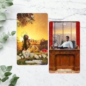 Kaiserin & Kaiser Alternative Tarotkarten Erweiterungspack für das Superlunaris Tarot Deck, Tarot Kunst, witchy Geschenke, Geschenke für Sie