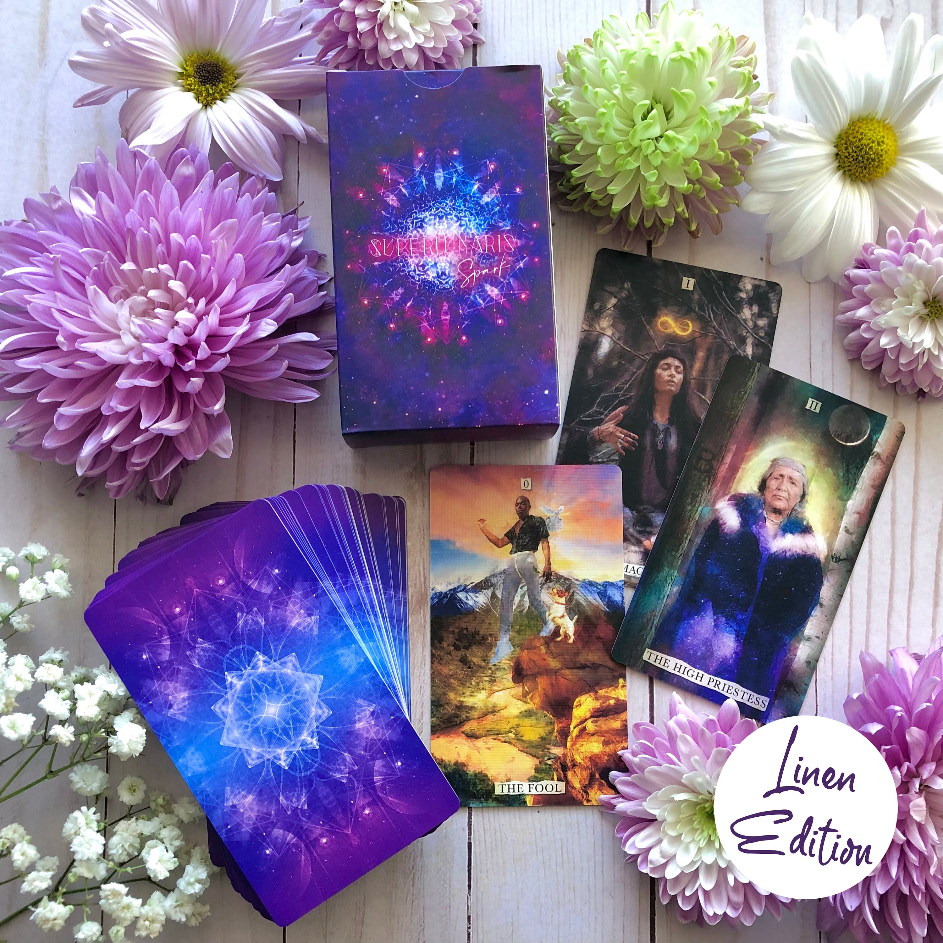 NEW Superlunaris Spark Linen Edition Tarot Deck Inclusive - Etsy Sweden