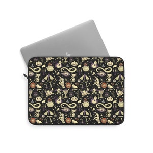 Witchy Halloween Theme Spooky Season Laptop Sleeve