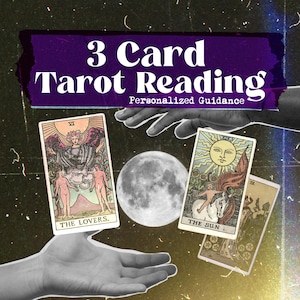 3 Karten Tarot-Lesung: Personalisierte Anleitung in 12-24 Stunden Online