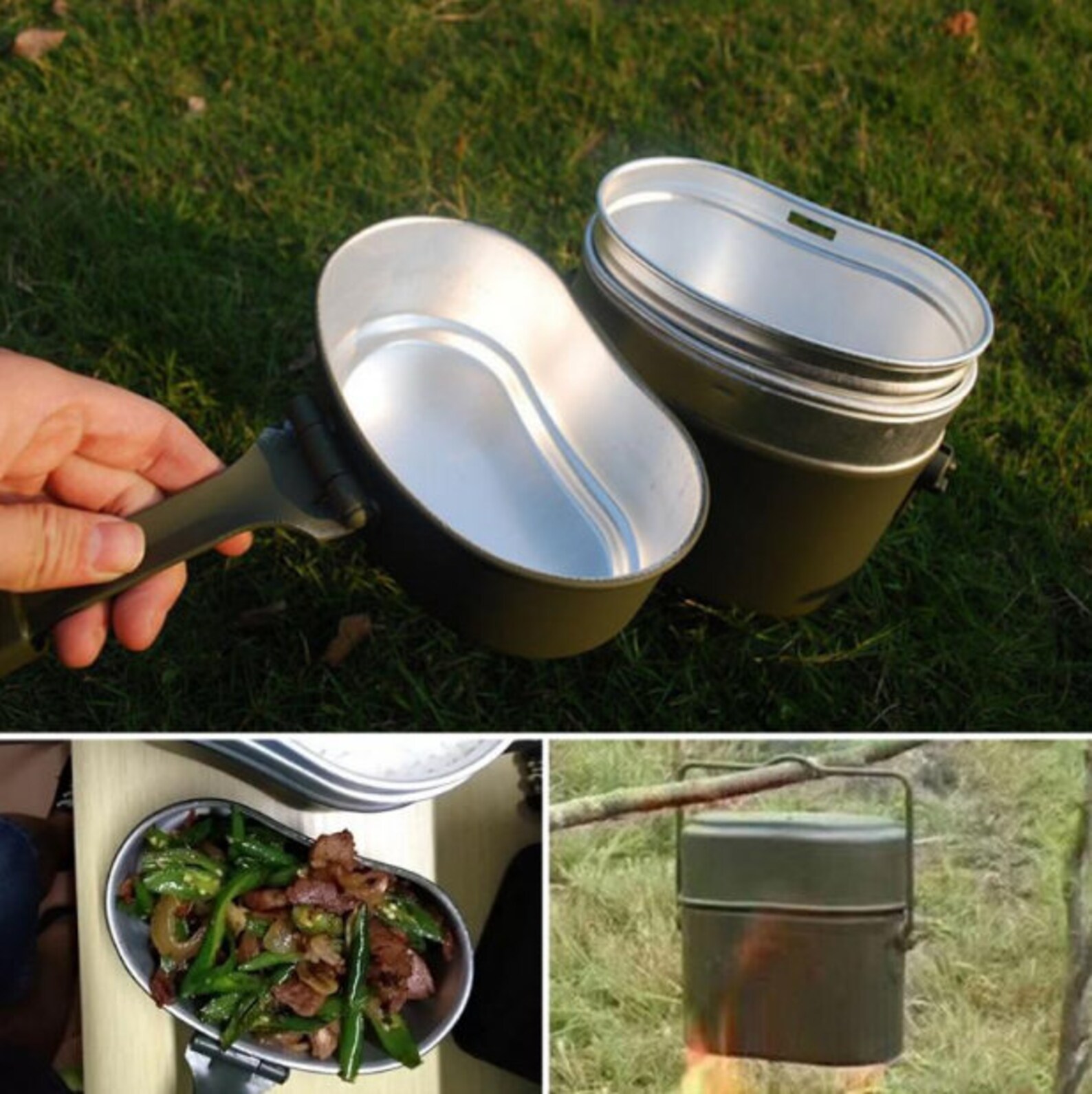 Military Outdoor Cookware Set Cook Kit Hiking Survival Bento Etsy