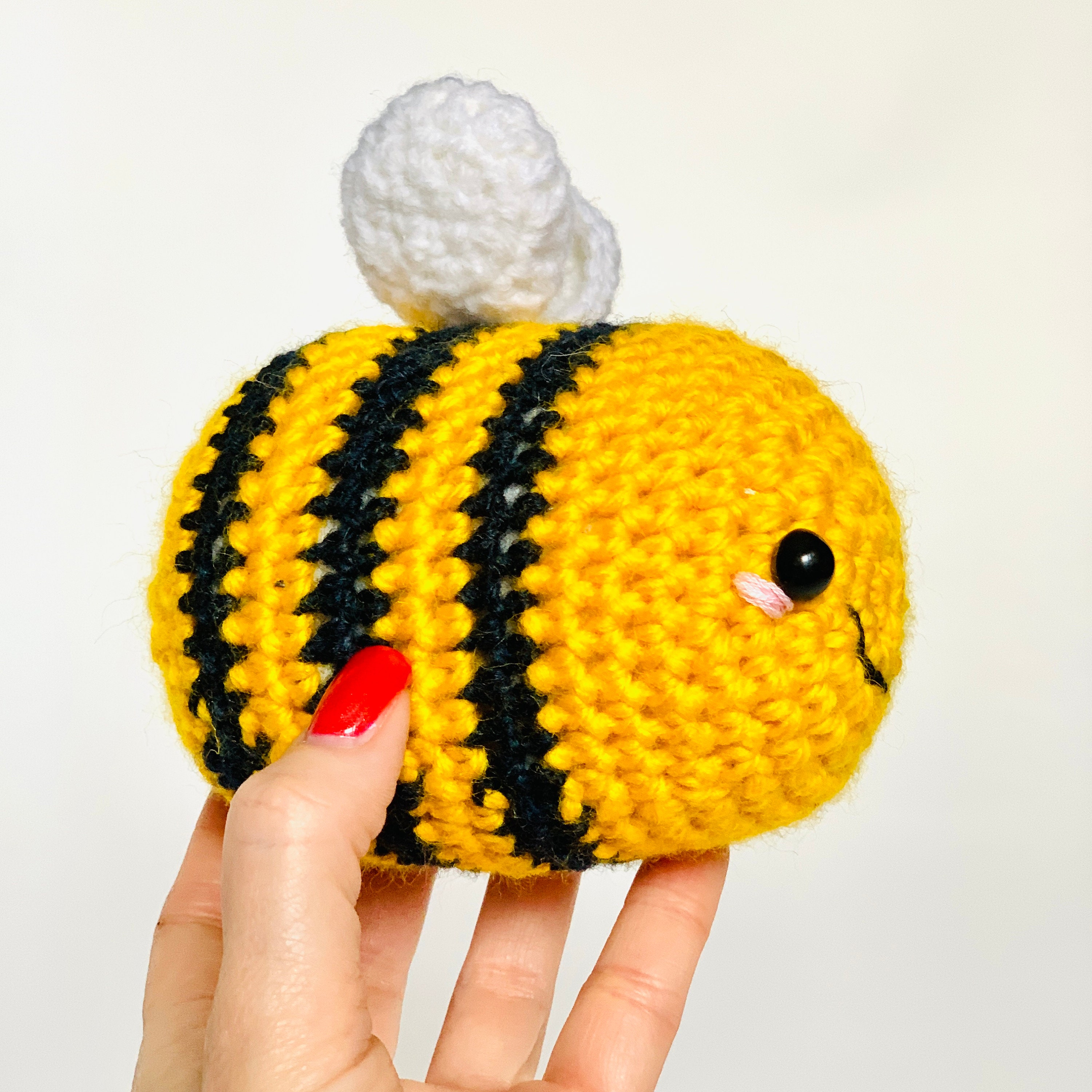 Amigurumi Bee Plush Kawaii Crochet Bumble Bee Kawaii Crochet Cute | My ...