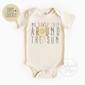 Meine erste Reise um die Sonne Shirt für ersten Geburtstag Shirt Sonne Geburtstag Shirt Gender Neutral Geburtstag Weltraum Geburtstag Boho Geburtstag Shirt