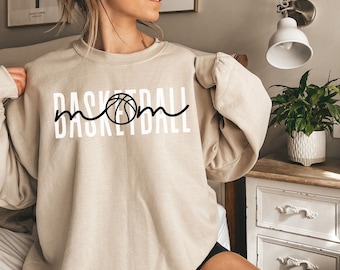 Basketball Mom Crewneck Sweatshirt Mom Basketball Shirt Mom T Shirt for Women Basketball Mom Tshirt Mothers Day Gift Basketball Mom Shirt