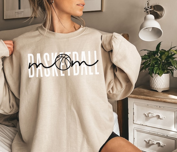 Basketball Mom Crewneck Sweatshirt Mom Basketball Shirt Mom T Shirt for Women Basketball Mom Tshirt Mothers Day Gift Basketball Mom Shirt