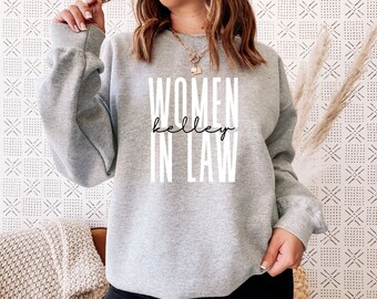 Personalized Women in Law, Lawyer Sweatshirt, Attorney Graduation Gift, Female Lawyer Shirts, Law School Hoodies, Cute Law Student Shirt