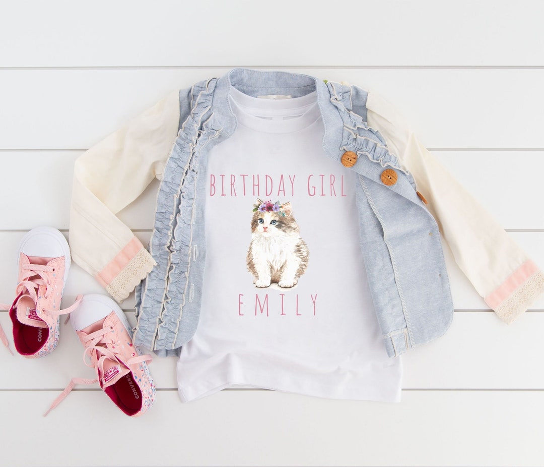Custom Birthday Shirt for Cat Birthday Shirt for Cat Birthday Party