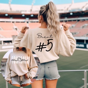 Football Mom Crewneck Sweatshirt for Mom Football Shirt Mom T Shirt for Women Football Mom Tshirt Mothers Day Gift for Football Mom Shirt