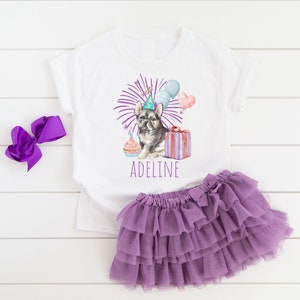 Custom Birthday Puppy Dog Birthday shirt, Birthday T-shirt, Baby Bodysuit, Pawty, Paw-ty