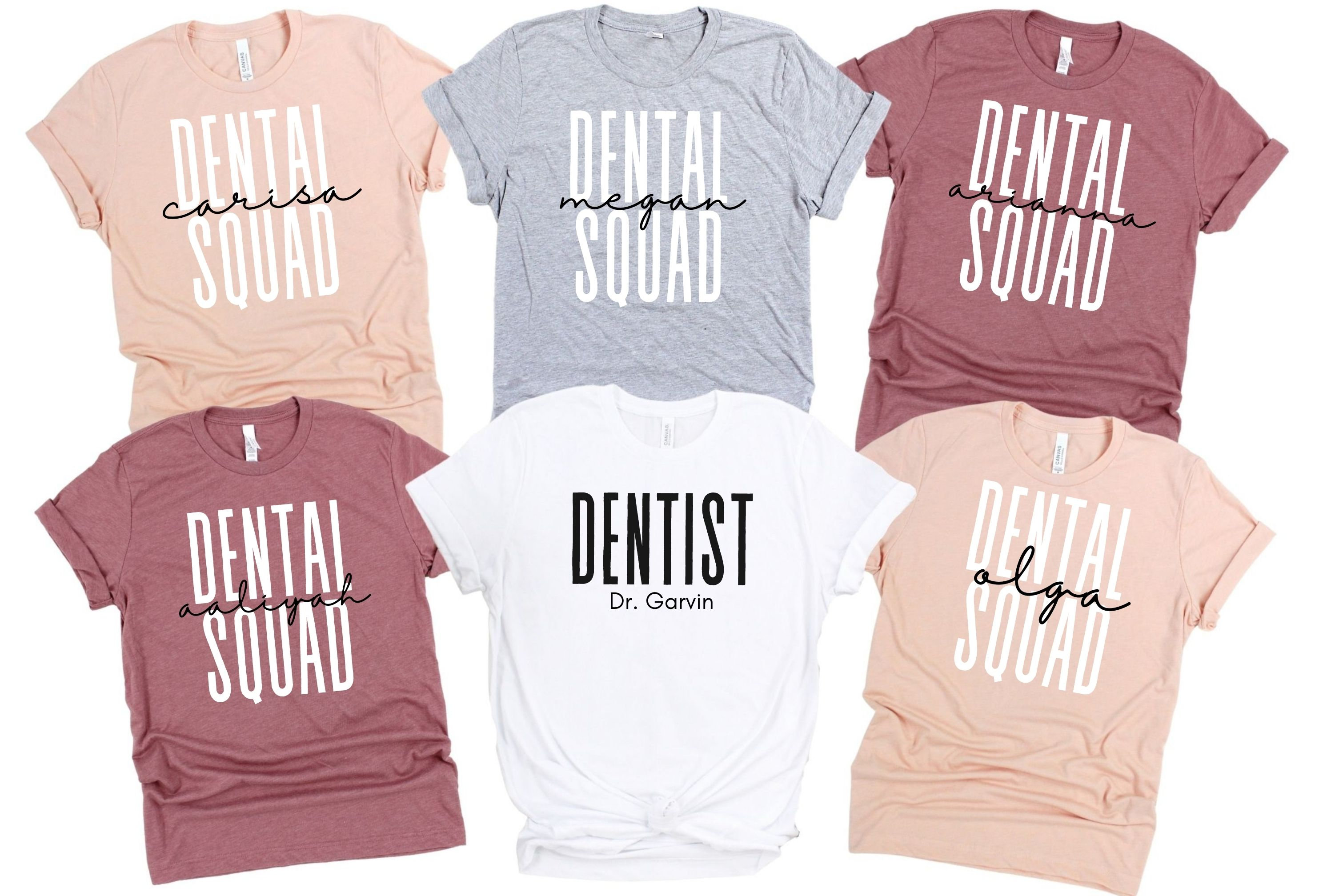 Personalized Dental Squad Shirt Gift for Dentist Dentist Etsy