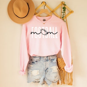 Football Mom Crewneck Sweatshirt for Mom Football Shirt Mom T Shirt for Women Football Mom Tshirt Mothers Day Gift for Football Mom Shirt image 2