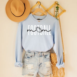 Football Mom Crewneck Sweatshirt for Mom Football Shirt Mom T Shirt for Women Football Mom Tshirt Mothers Day Gift for Football Mom Shirt image 3