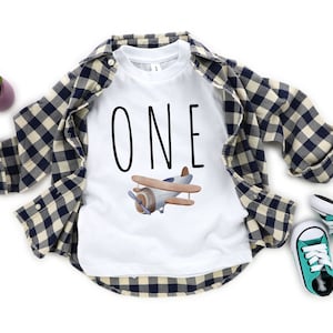 Airplane Birthday Shirt for Plane Birthday Shirt for 1st birthday shirt, First Birthday gift, Co-Pilot Birthday Shirt, Birthday Boy Shirt