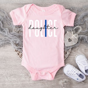 Police Officer Baby Outfit, My Daddy is a Hero Bodysuit, Cute Police Officer Outfit for Baby, Baby Clothes, Back the Blue Baby, Blue Line