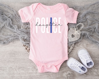 Police Officer Baby Outfit, My Daddy is a Hero Bodysuit, Cute Police Officer Outfit for Baby, Baby Clothes, Back the Blue Baby, Blue Line
