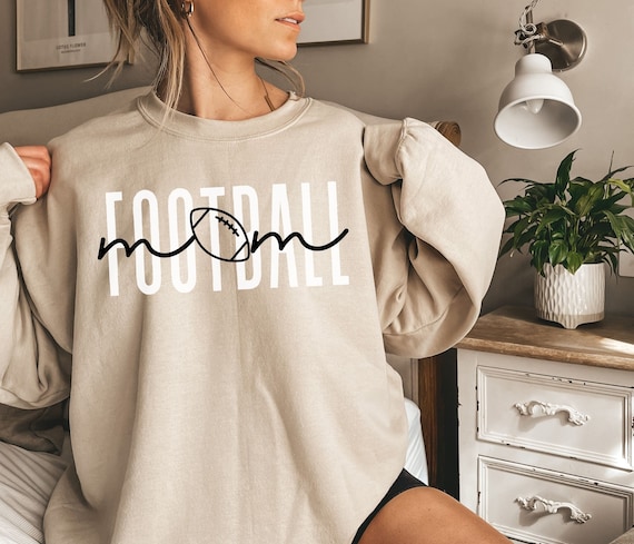 Football Mom Crewneck Sweatshirt for Mom Football Shirt Mom T Shirt for Women Football Mom Tshirt Mothers Day Gift for Football Mom Shirt