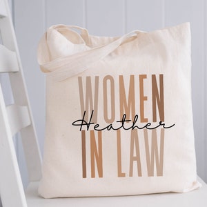 Custom Women In Law Tote, Lawyer Tote Bag, Gift For Lawyer, Law School Gift For Law Student, Canvas Bag, Canvas Boho Tote, Lawyer Gifts