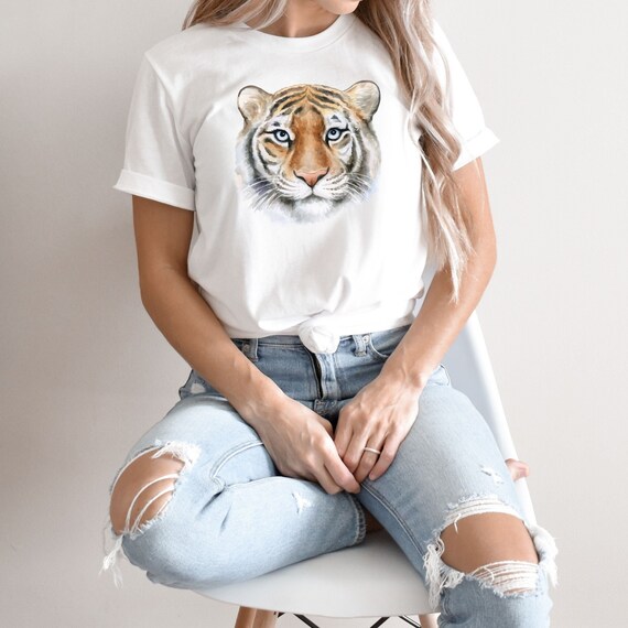 Oversized tiger sales graphic tee