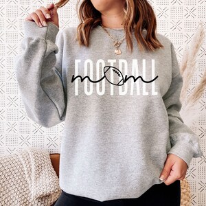 Football Mom Crewneck Sweatshirt for Mom Football Shirt Mom T Shirt for Women Football Mom Tshirt Mothers Day Gift for Football Mom Shirt image 5