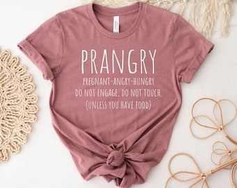 Chemise Prangry, Chemise de grossesse, Chemise de grossesse drôle, Annonce de grossesse, Chemise de maman à être, Cadeau de grossesse, Révélation de bébé, Chemise de nouvelle maman