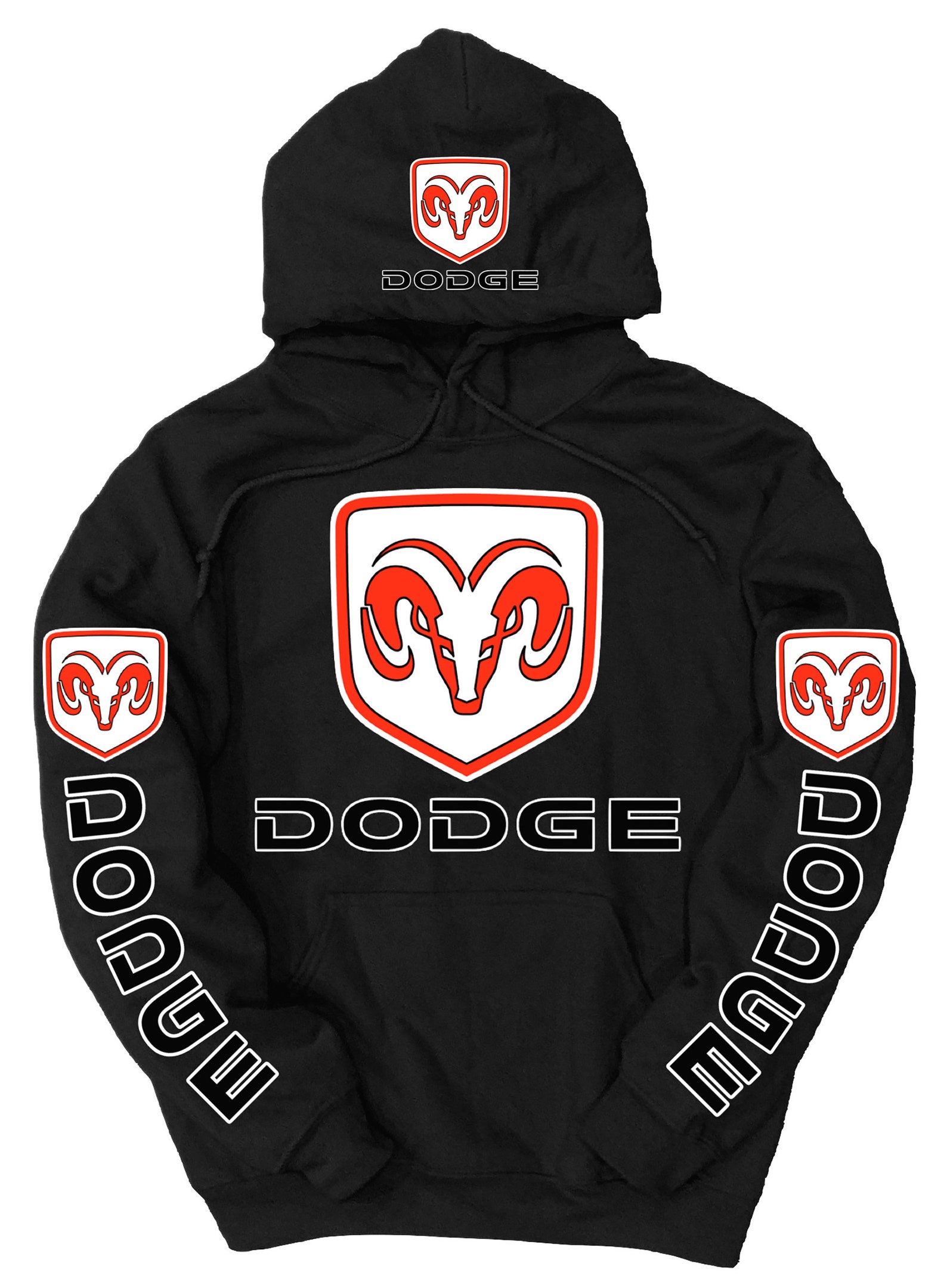 Dodge Hoodie Logo Black Hoodie Sweatshirt SRT Ram 1500 Cummins | Etsy