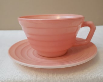 Vintage Hazel Atlas RARE Souvenir Cup Canada Saucer and Plate from Vancouver