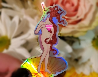 Birth of Venus Holographic Sticker