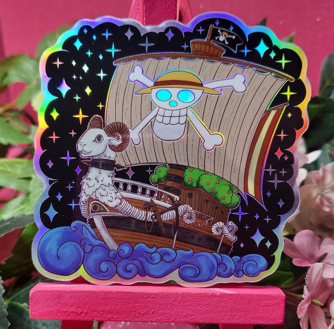Pirate Ship Holographic Sticker - Etsy